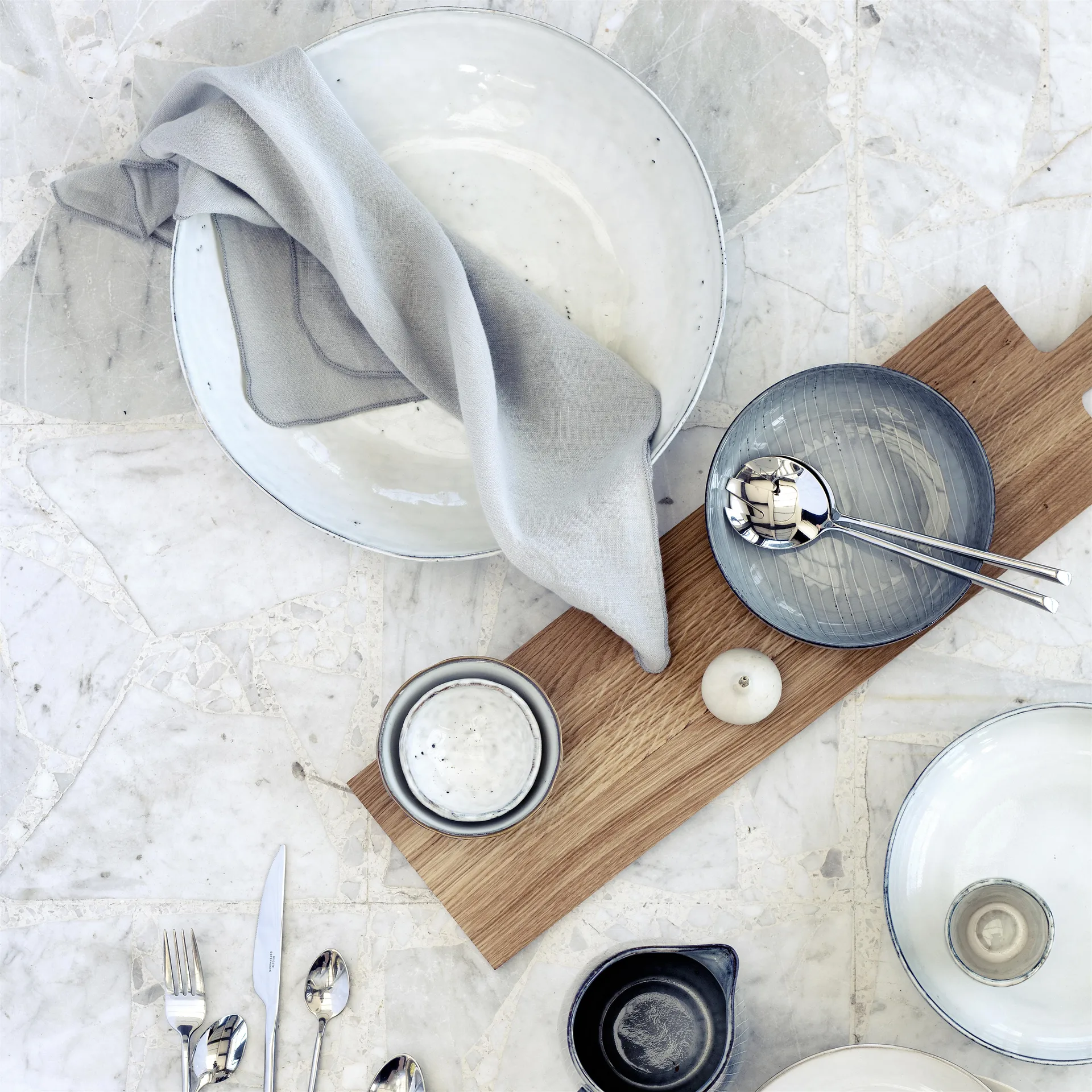 Miska sałatkowa Nordic Sand, Ø 34,5 cm Broste Copenhagen