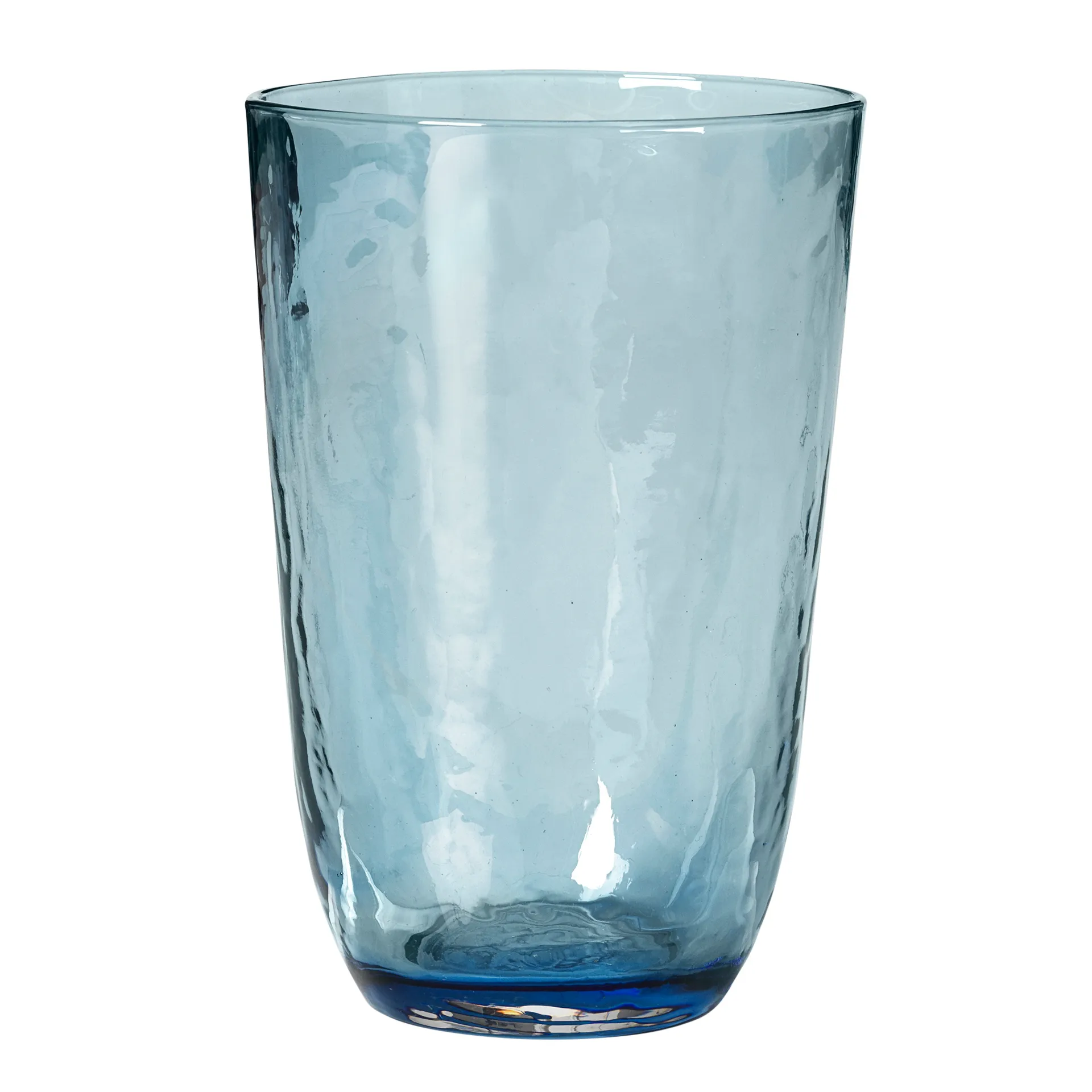 Młotkowane szklanki do napojów 500 ml, Niebieska Broste Copenhagen