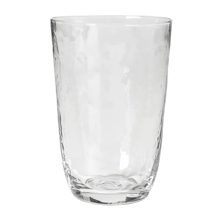 Młotkowane szklanki do napojów 500 ml - Przezroczysta - Broste Copenhagen