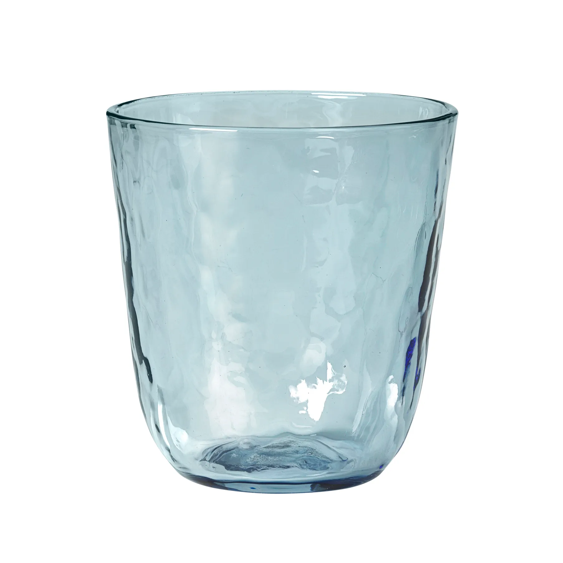 Młotkowane szkło do napojów 335 ml, Niebieski Broste Copenhagen