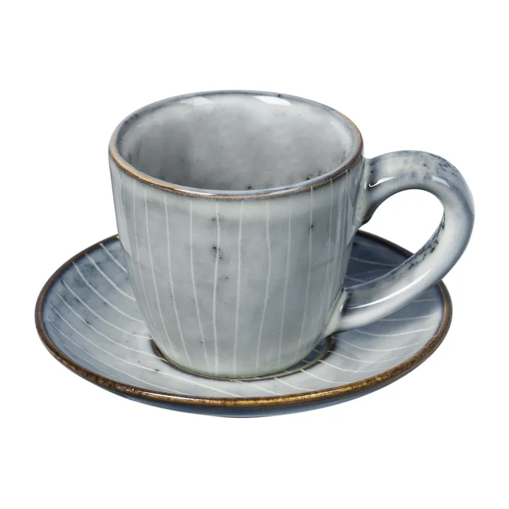 Nordic Sea filiżanka do espresso ze spodkiem - 50 ml - Broste Copenhagen
