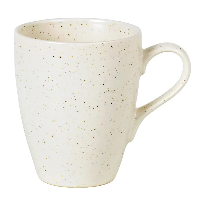 Nordic Vanilla mega kubek z uchwytem 400 ml - Cream with grains - Broste Copenhagen