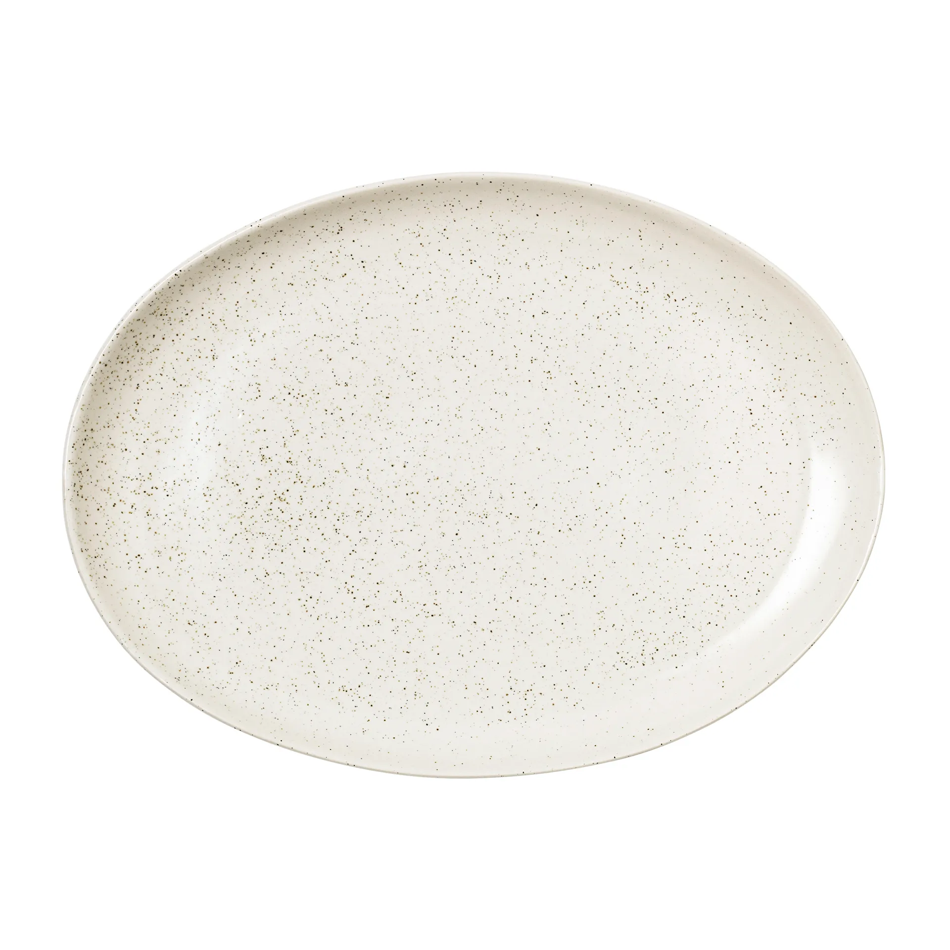 Nordic Vanilla półmisek owalny 35,5 cm, Cream with grains Broste Copenhagen