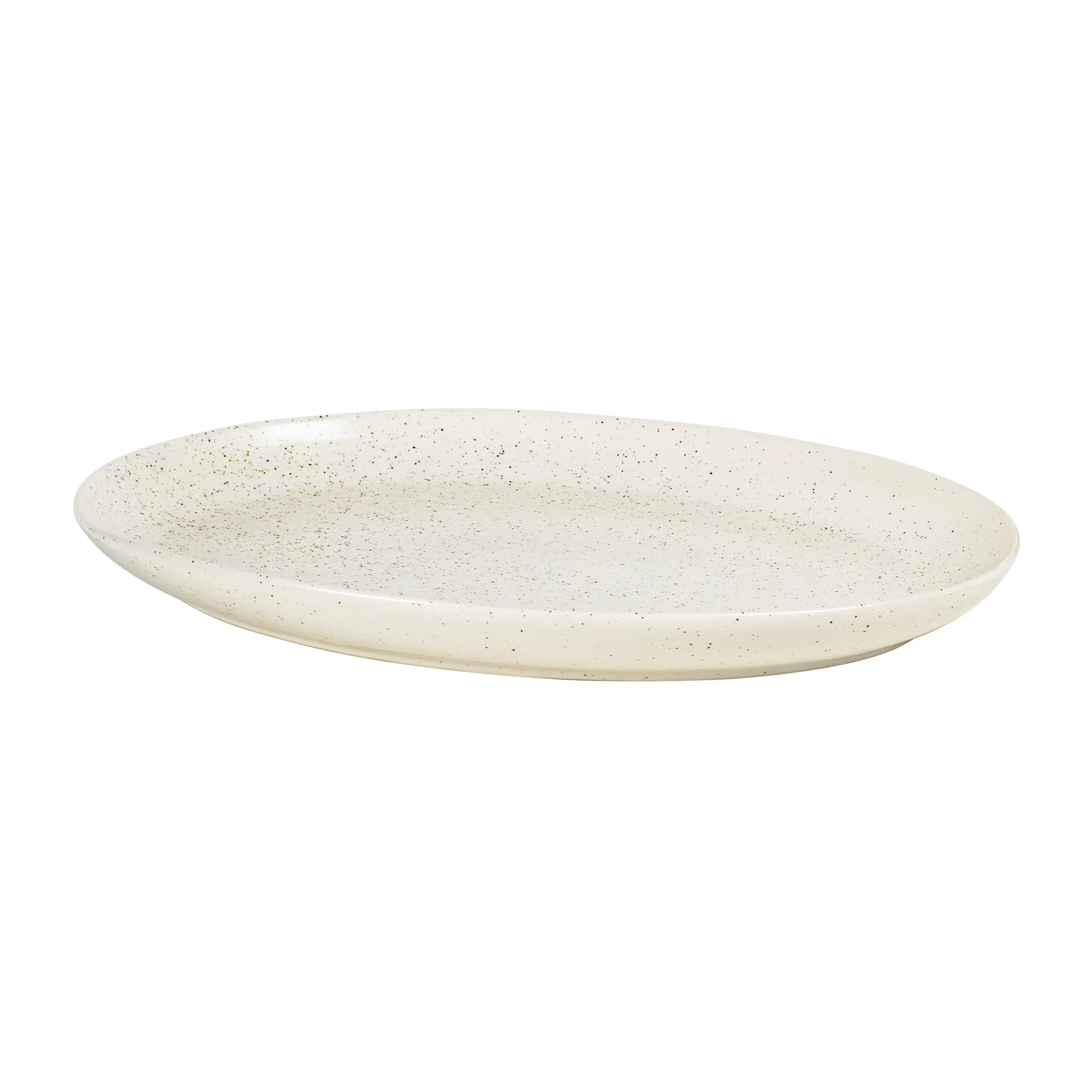 Nordic Vanilla półmisek owalny 35,5 cm, Cream with grains Broste Copenhagen