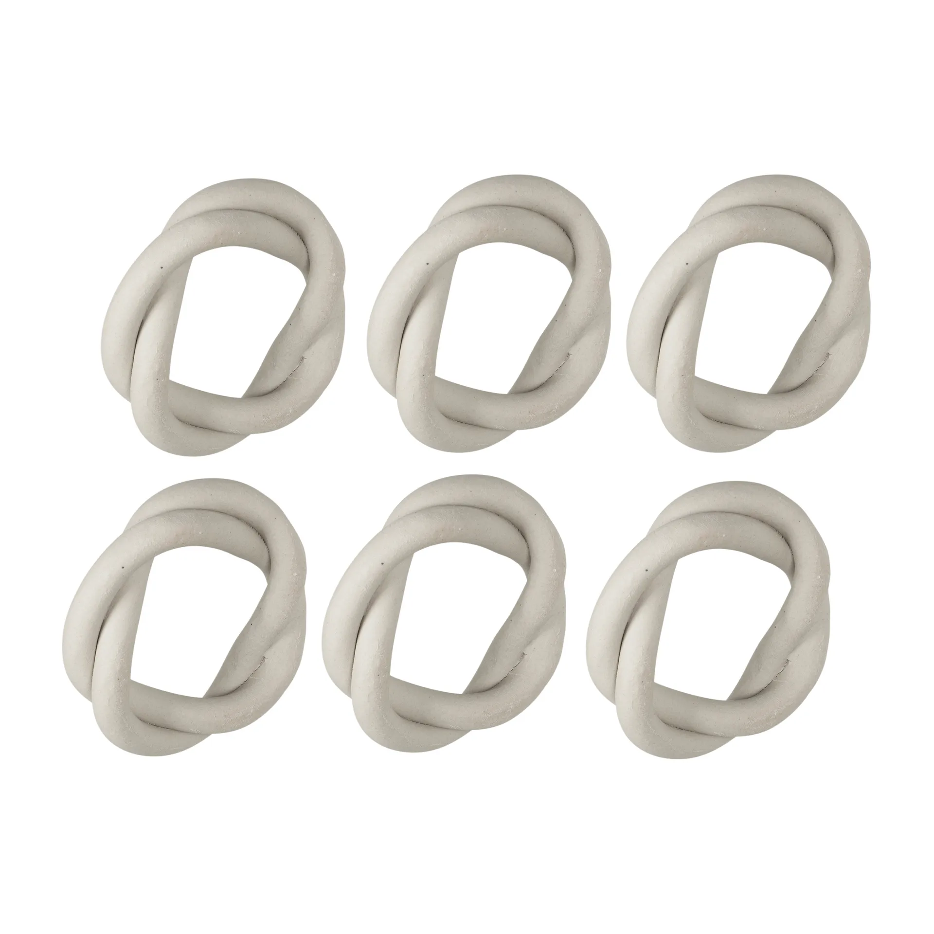 Obrączka do serwetek Braid Ø6,5 cm 6-pak, Light beige Broste Copenhagen