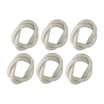 Obrączka do serwetek Braid Ø6,5 cm 6-pak - Light beige - Broste Copenhagen