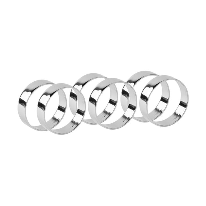 Obrączki do serwetek Ring  4 szt. - Silver finish - Broste Copenhagen