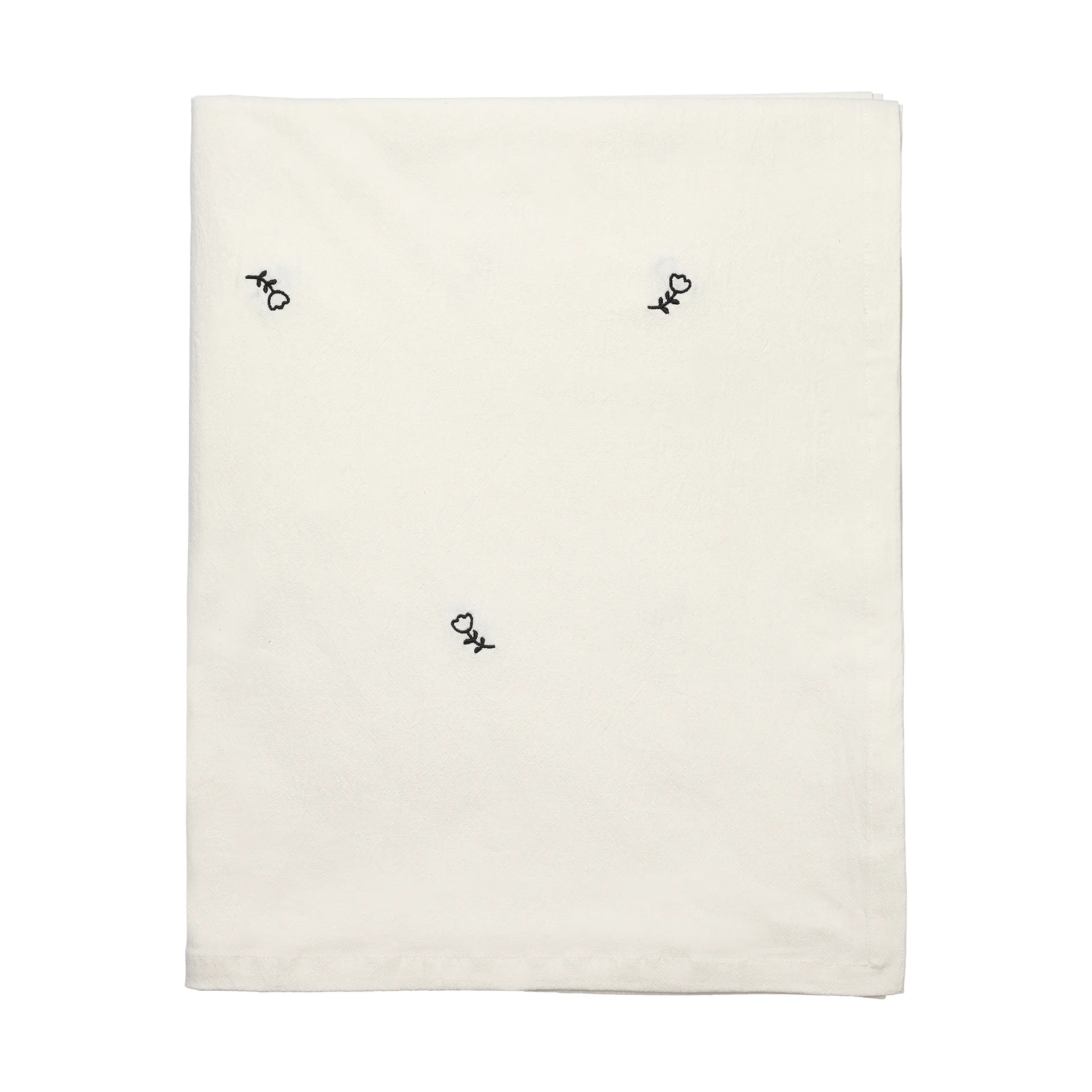 Obrus Mai, 160x200 cm, black-off white Broste Copenhagen