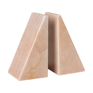 Podpórki do książek Jarl, 2 sztuki - Rose marble - Broste Copenhagen
