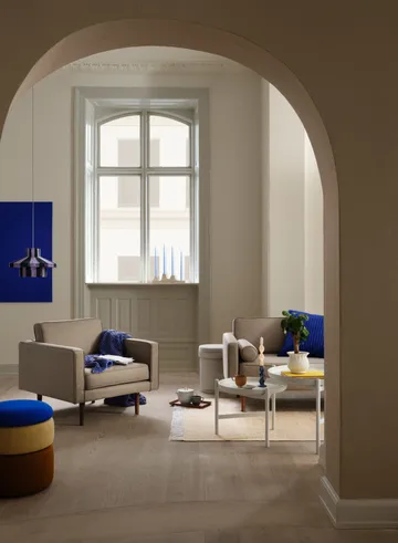 Pond pufa 42 cm - Blue-sand-ochre - Broste Copenhagen