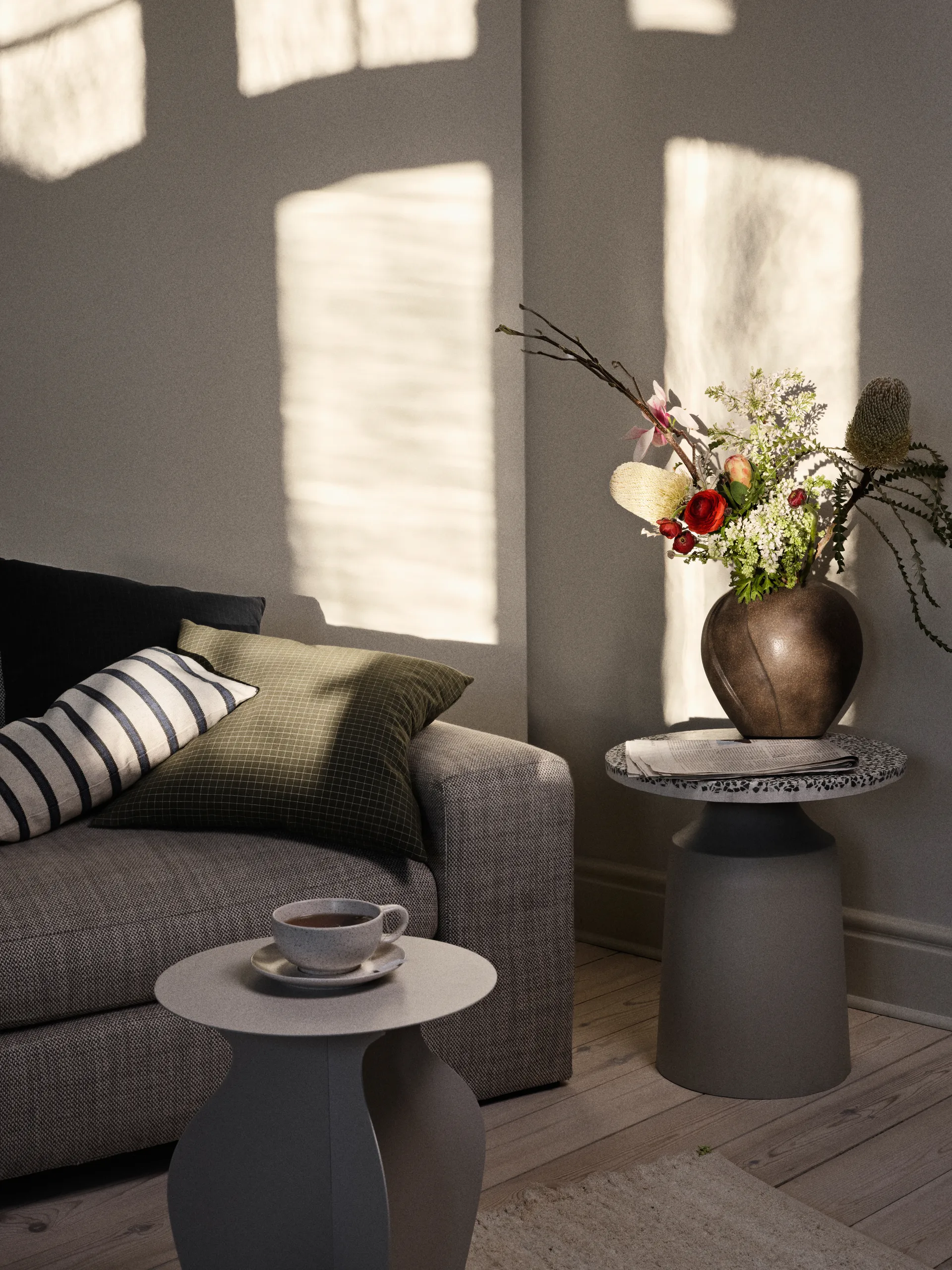 Poprowadź was Ø25x25 cm, Antique brown Broste Copenhagen