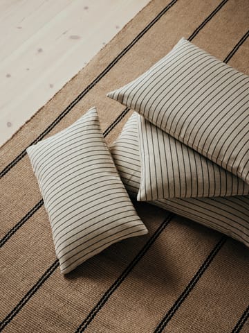 Poszewka na poduszkę Karen - Light beige-black, 60x60 cm - Broste Copenhagen