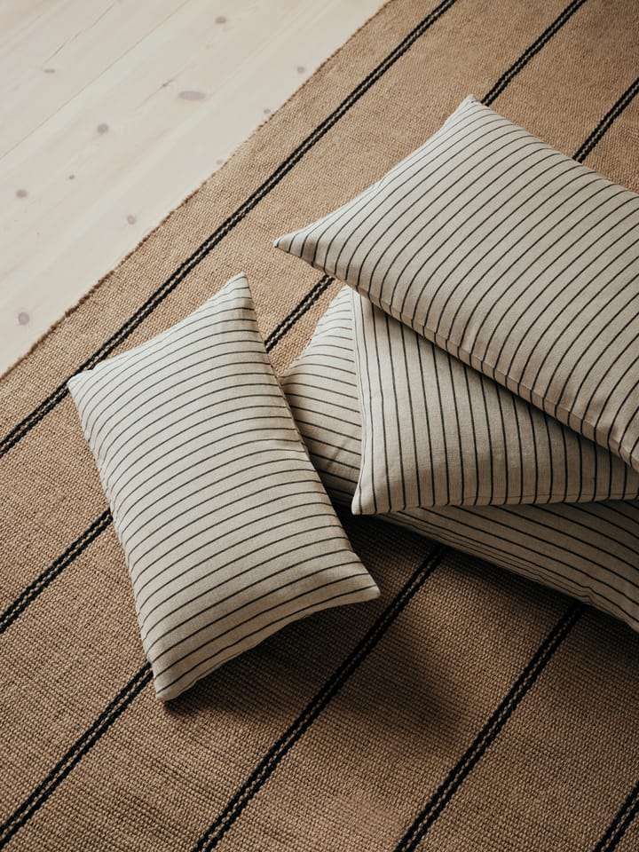 Poszewka na poduszkę Karen, Light beige-black, 60x60 cm Broste Copenhagen