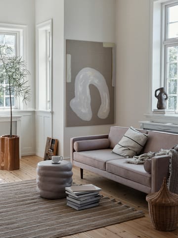 Poszewka na poduszkę Sigrid 50x50 cm - Light beige-black - Broste Copenhagen