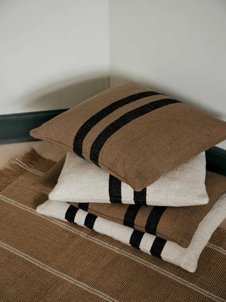 Poszewka na poduszkę Sigrun, Light beige-black, 50x50 cm Broste Copenhagen