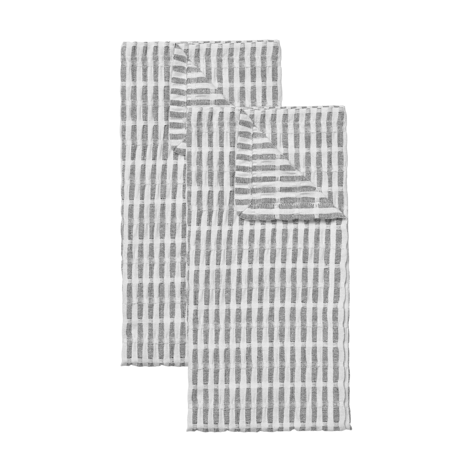 Ręcznik kuchenny Folke 50x70 cm 2 szt., Black-natural Broste Copenhagen