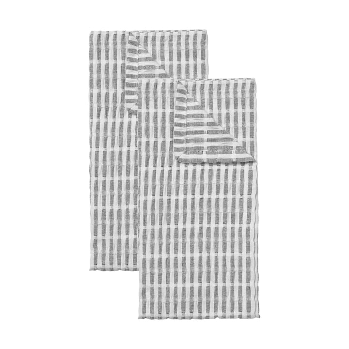 Ręcznik kuchenny Folke 50x70 cm 2 szt. - Black-natural - Broste Copenhagen