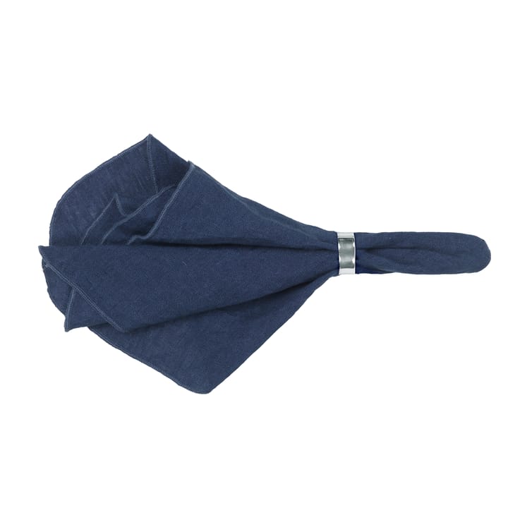 Serwetka lniana Gracie - Insignia blue (granatowy) - Broste Copenhagen