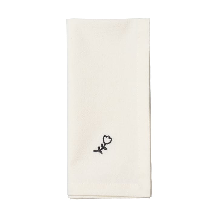 Serwetka materiałowa Mai 45x45 cm, Black-off white Broste Copenhagen