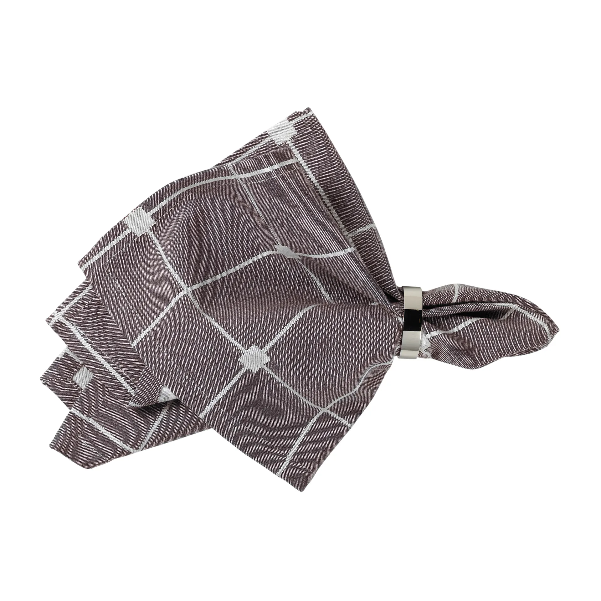 Serwetka tekstylna Tila 45x45 cm, Decadent cocolate-off white Broste Copenhagen