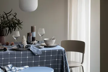 Serwetka tekstylna Tila 45x45 cm - Maritime blue-off white - Broste Copenhagen