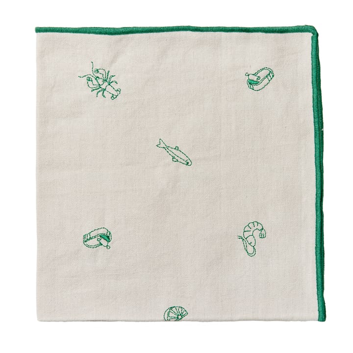 Serwetka z tkaniny Sea 45x45 cm, Jelly green Broste Copenhagen