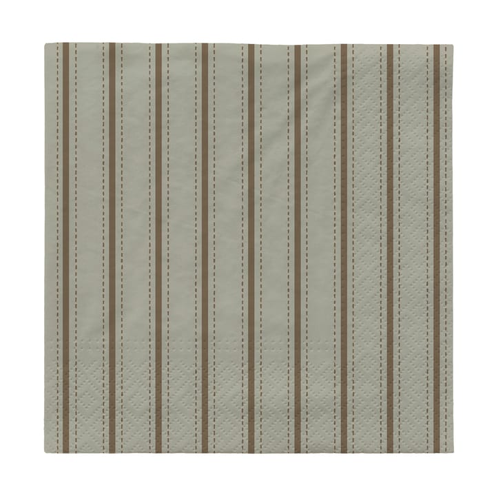 Serwetki Dolly 33x33 cm, 20 szt. - Desert sage-dark green - Broste Copenhagen