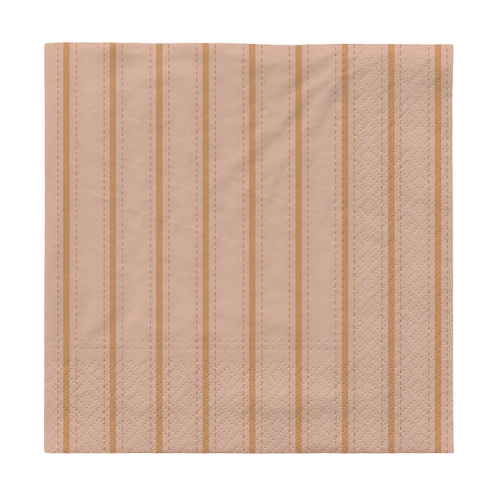Serwetki Dolly 33x33 cm, 20 szt. - Soft pink-cinnamon sand - Broste Copenhagen