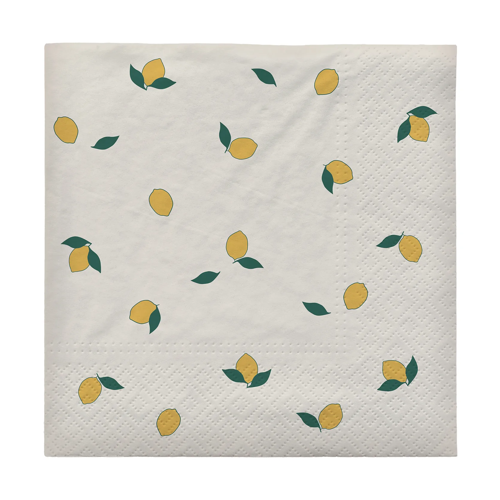 Serwetki Lemon 33x33 cm, 20 szt, Off white-yellow Broste Copenhagen