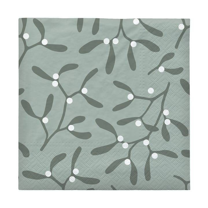 Serwetki Mistletoe 33x33 cm, 20 szt. - White - Broste Copenhagen