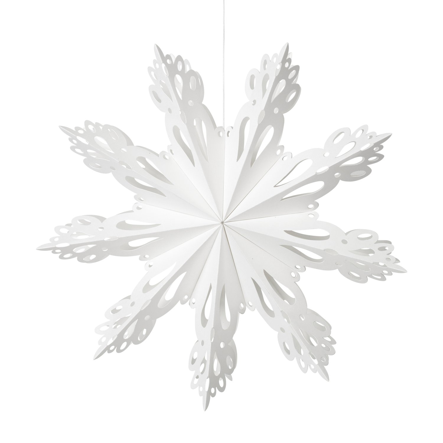 Broste Copenhagen Snowflake Dekoracja świąteczna White Ø30 cm