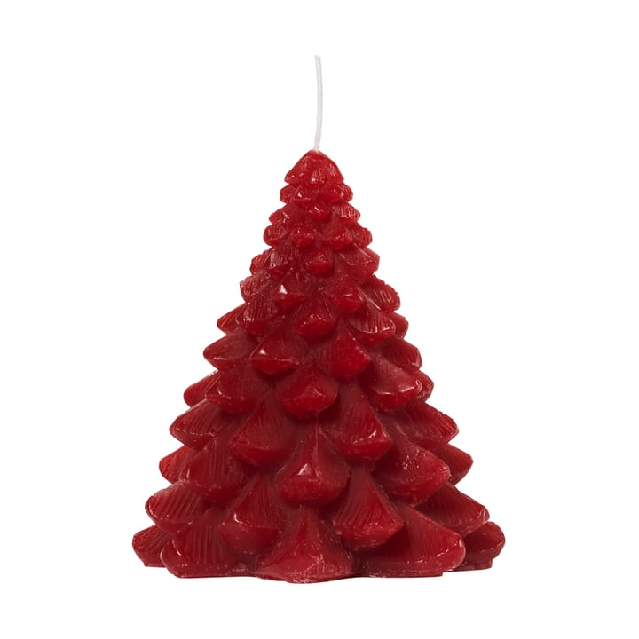 Świeca Granny Christmas tree Ø9x10 cm - Burgundy - Broste Copenhagen
