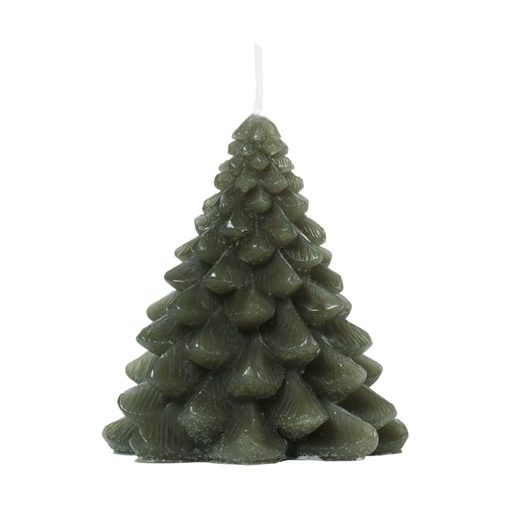 Świeca Granny Christmas tree Ø9x10 cm - Grape Leaf Green - Broste Copenhagen