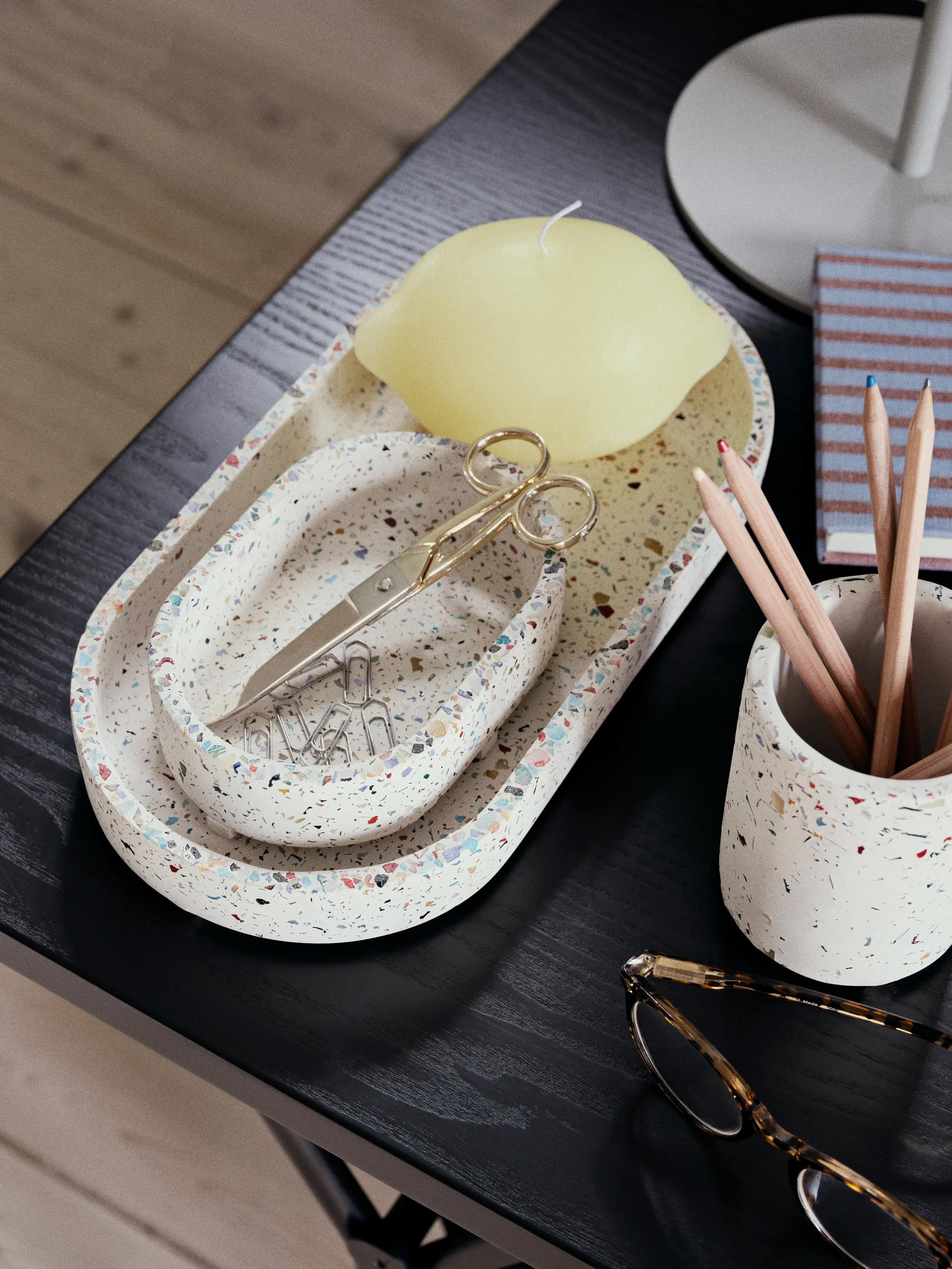 Świeca Lemon 8,5 cm, Pastel yellow Broste Copenhagen