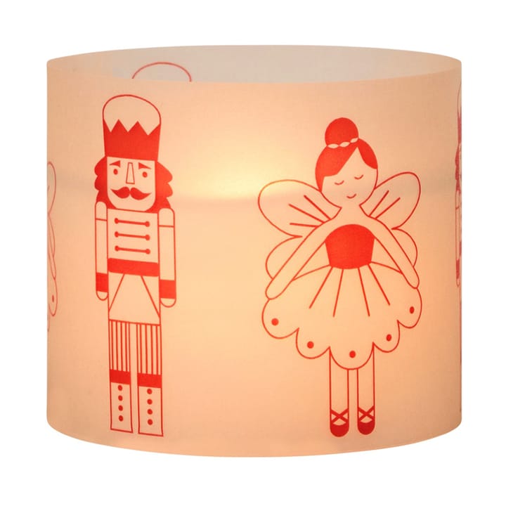 Świeczka Fairy Tale 8 cm, Biało-czerwona Broste Copenhagen
