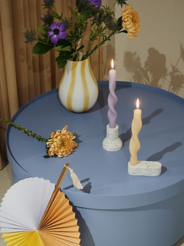 Świeczki skręcone Twisted 23 cm, 2-pak - Orchid light purple - Broste Copenhagen