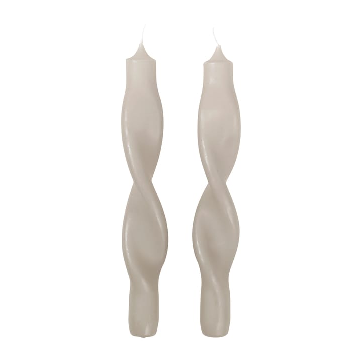 Świeczki skręcone Twisted 23 cm, 2-pak - Rainy day - Broste Copenhagen