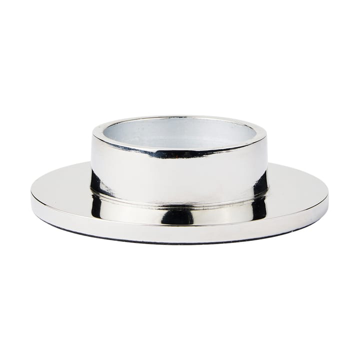 Świecznik na świece blokowe Maro - Silver Finish, 4 cm - Broste Copenhagen