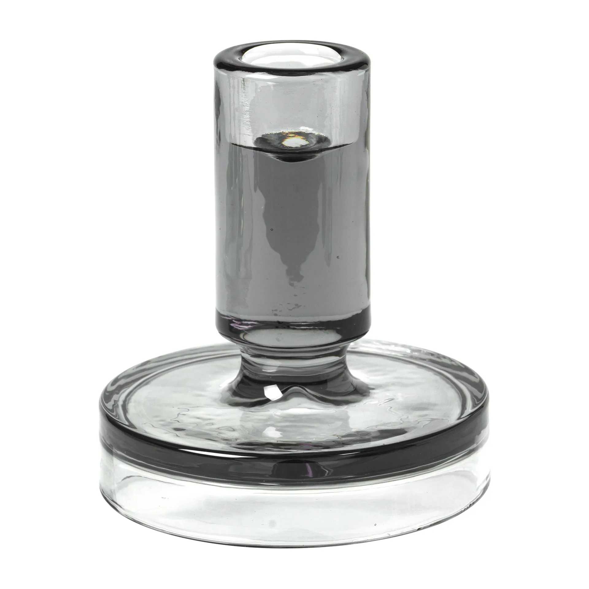 Świecznik Petra smoked pearl dark grey, 11 cm Broste Copenhagen