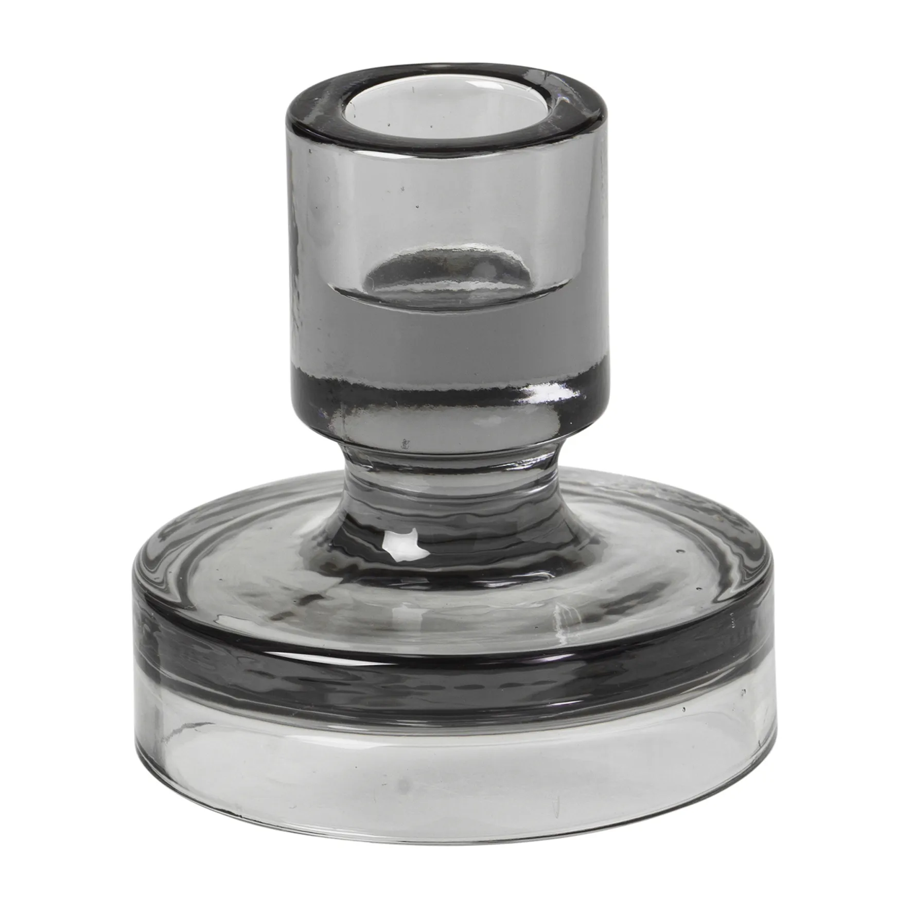 Świecznik Petra smoked pearl dark grey, 8 cm Broste Copenhagen