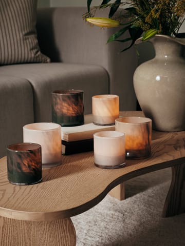 Świecznik Solai hurricane - Dark Green, Ø8 cm - Broste Copenhagen