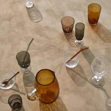 Szklanka do picia młotkowana 33,5 cl - Brązowy - Broste Copenhagen