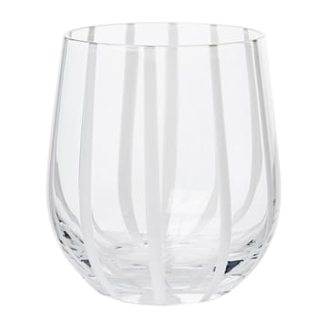 Szklanka Stripe 350 ml - Clear-white stripes - Broste Copenhagen