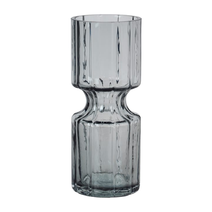 Szklany wazon z hiacyntem 20 cm - Smoked Pearl Dark Grey - Broste Copenhagen
