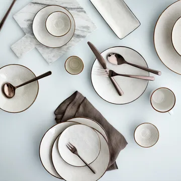 Sztućce Hune 16 szt. - tytanowe espresso - Broste Copenhagen