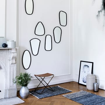 Taboret skórzany Nola - brązowy 45 cm - Broste Copenhagen