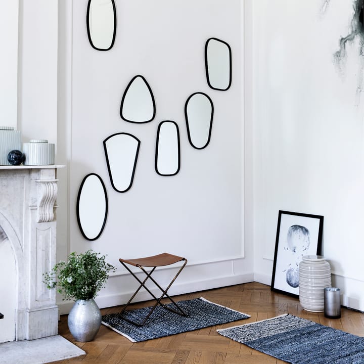 Taboret skórzany Nola, brązowy 45 cm Broste Copenhagen