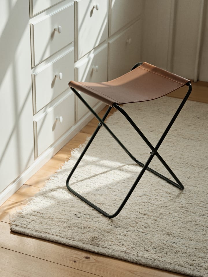 Taboret skórzany Nola, Forest green Broste Copenhagen