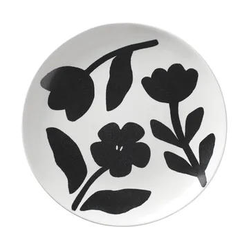 Talerz Flora Ø26 cm - Black-off white - Broste Copenhagen
