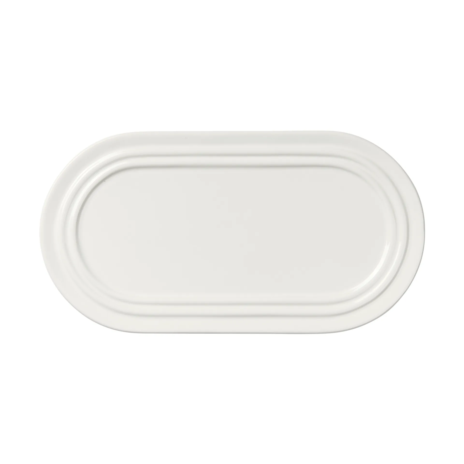 Talerz owalny Stevns 27,5 cm, Chalk white Broste Copenhagen